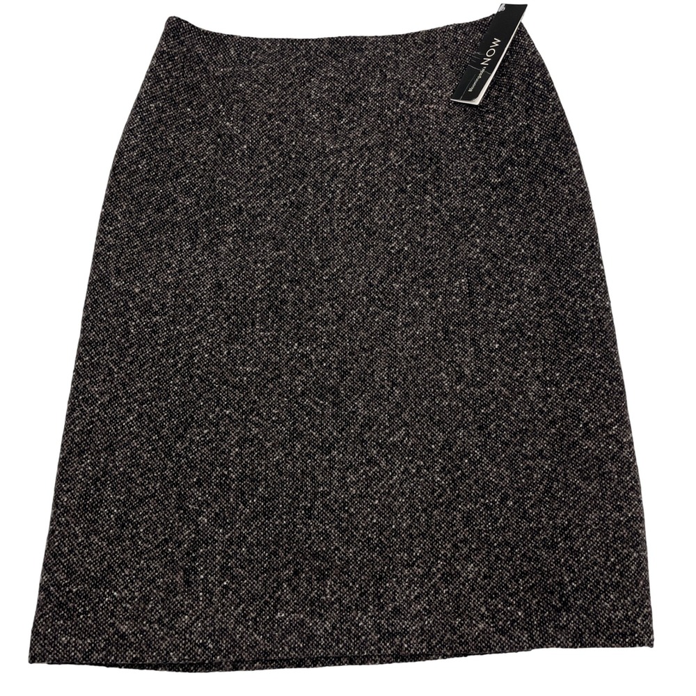NWT Vintage BloomingdalesNOW Wool Blend Tweed Skirt Sz 6 Fall Winter Office Chic
